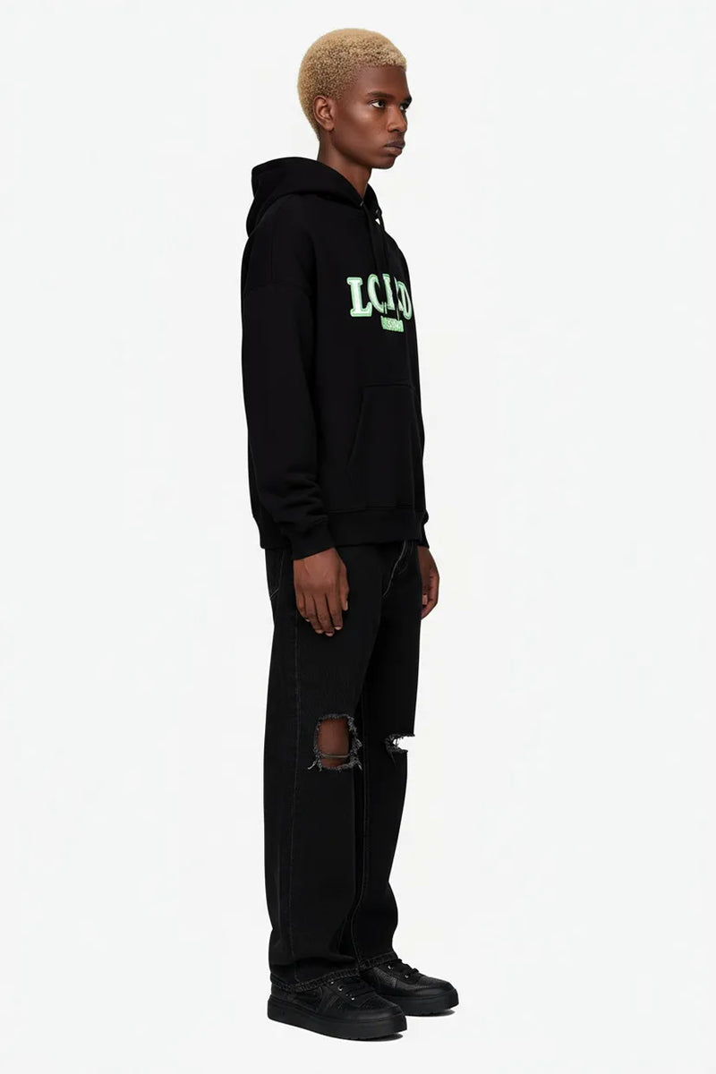 Ballad Quatrain Black Hooded Sweater