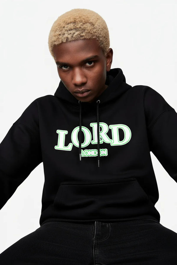 Ballad Quatrain Black Hooded Sweater