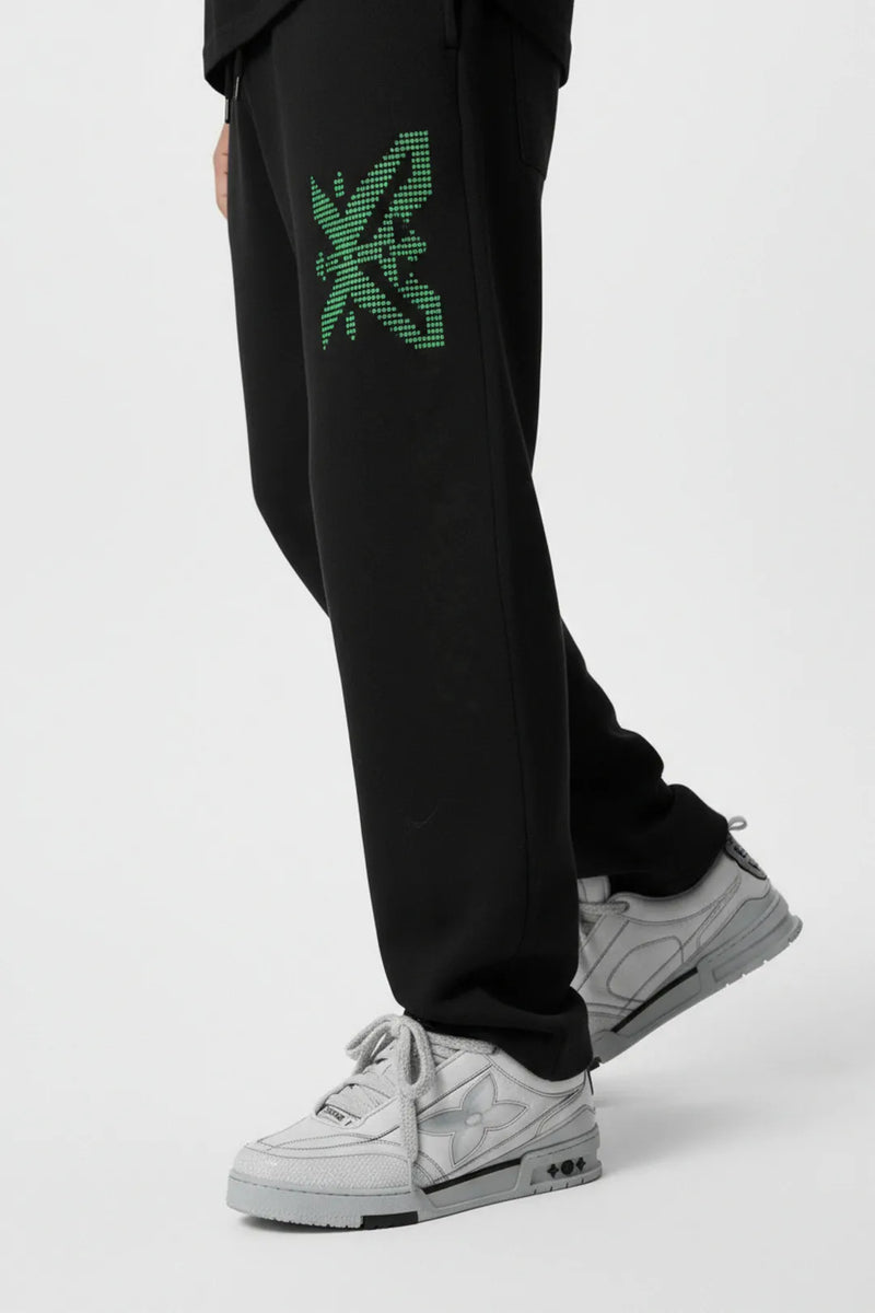 Dot Matrix Uncuffed Fleece Jogger
