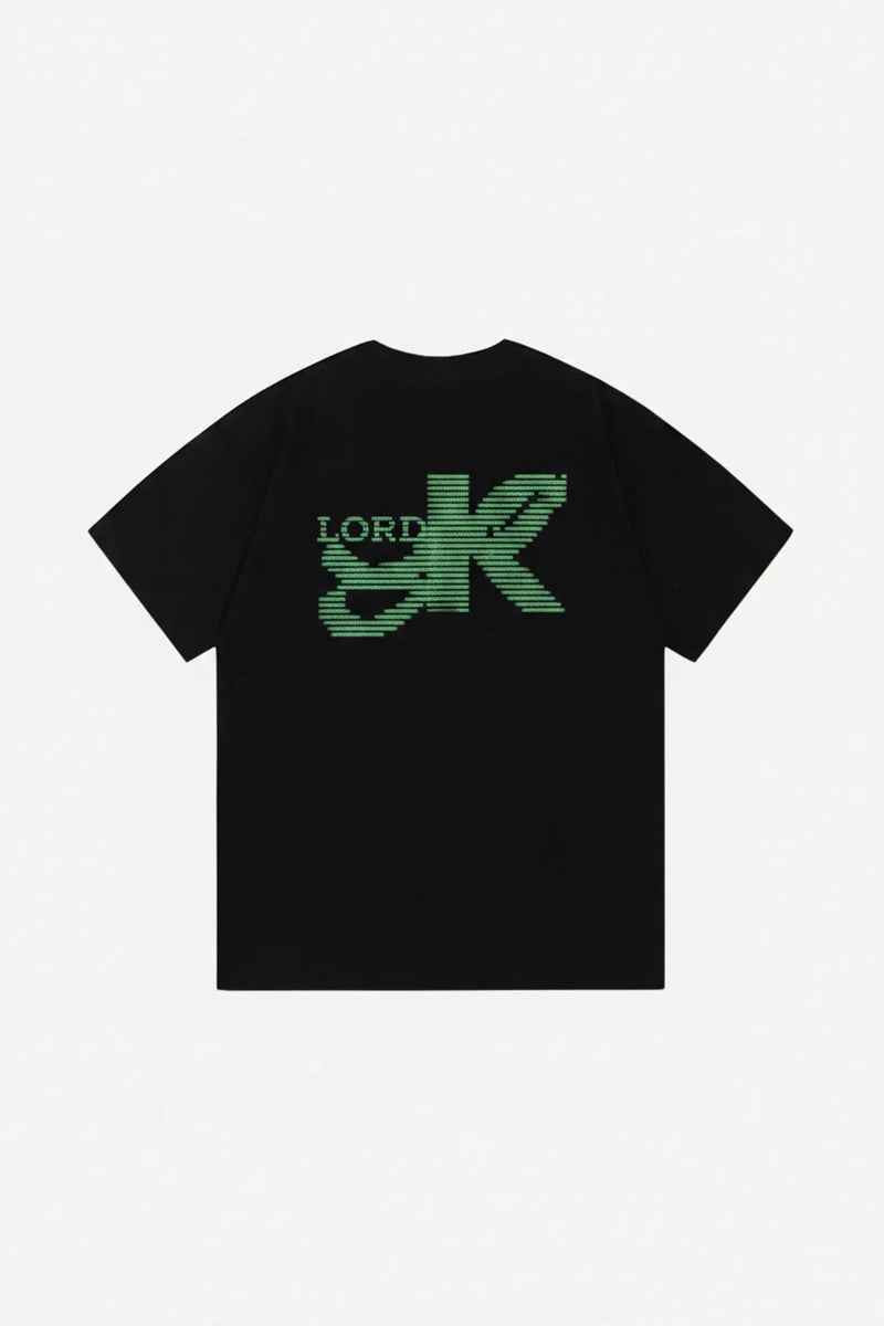 Dot Matrix Heavyweight T-shirt in Black