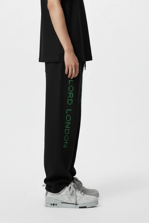 Dot Matrix Uncuffed Fleece Jogger