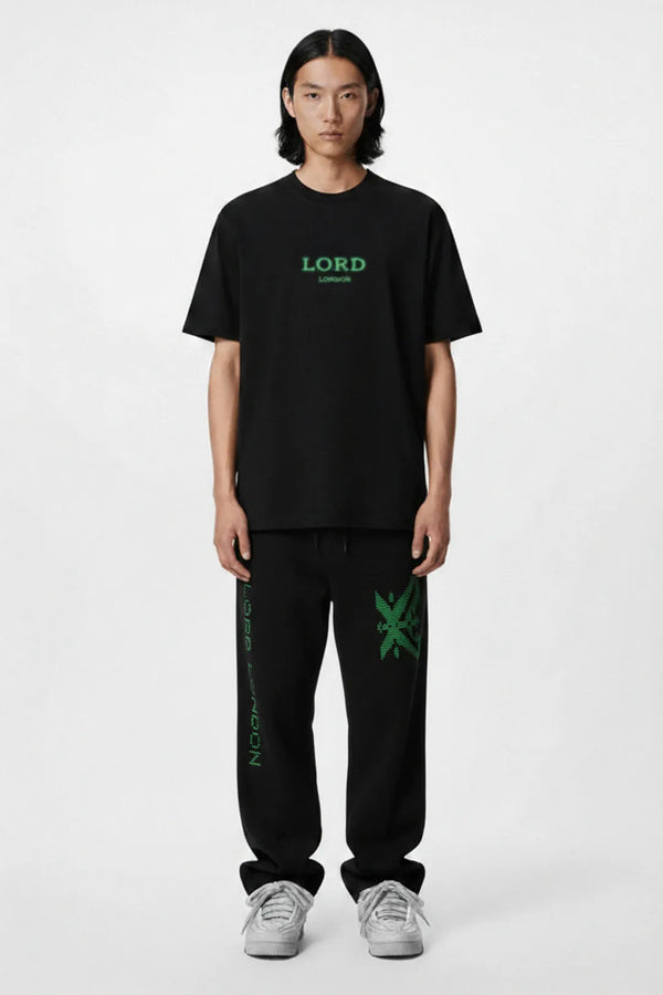 Dot Matrix Heavyweight T-shirt in Black