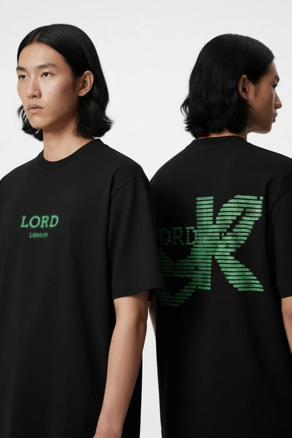 Dot Matrix Heavyweight T-shirt in Black