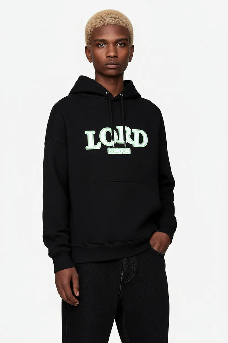 Ballad Quatrain Black Hooded Sweater