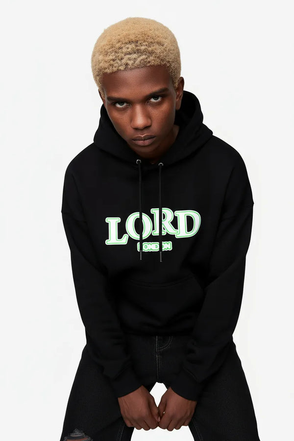 Ballad Quatrain Black Hooded Sweater