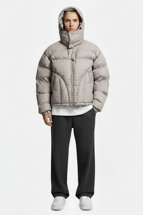 Apex Puffer Jacket in Midnight Khaki