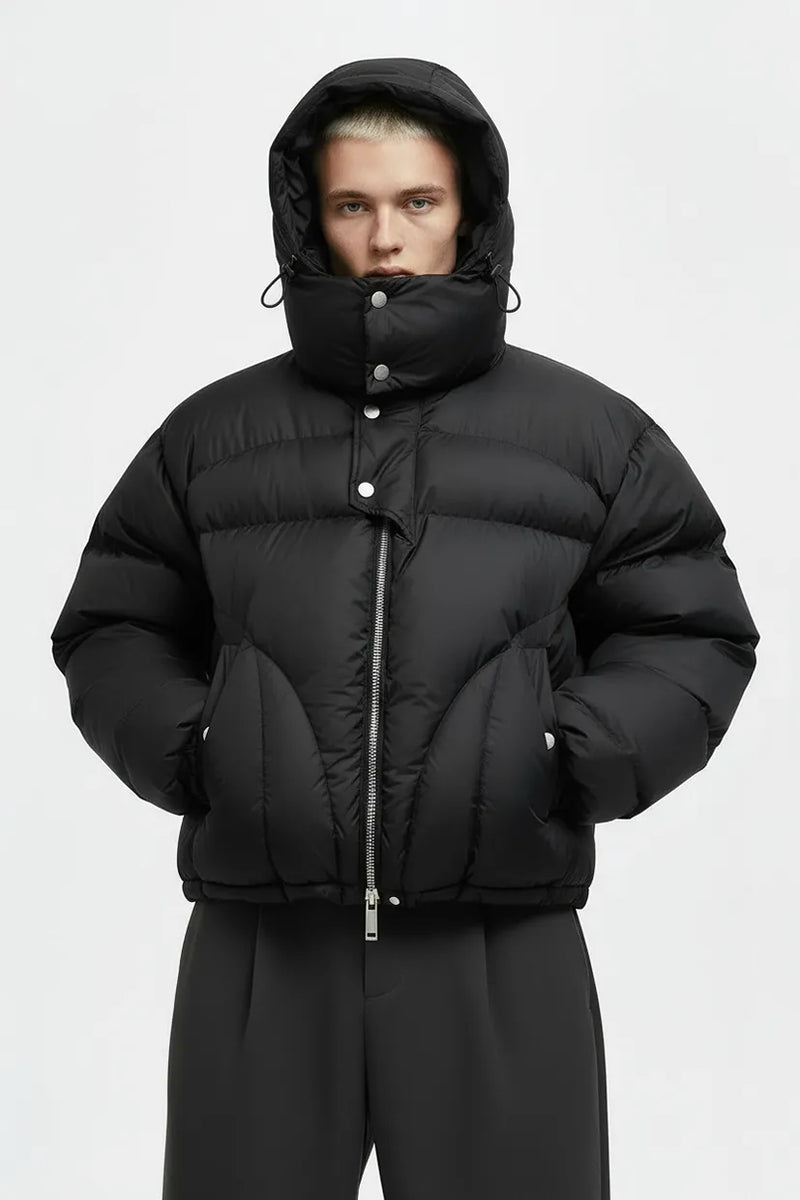 Apex Puffer Jacket in Nightfall Black
