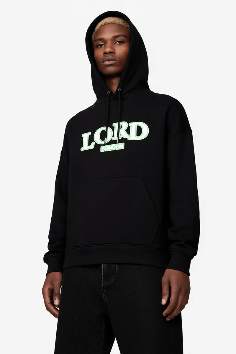 Ballad Quatrain Black Hooded Sweater